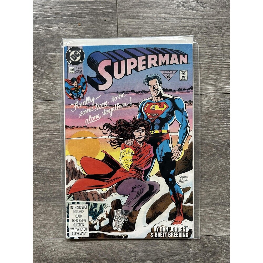 DC Superman #59 Single Issue Comic 1991 Copper Age Color US Comics Dan Jurgens